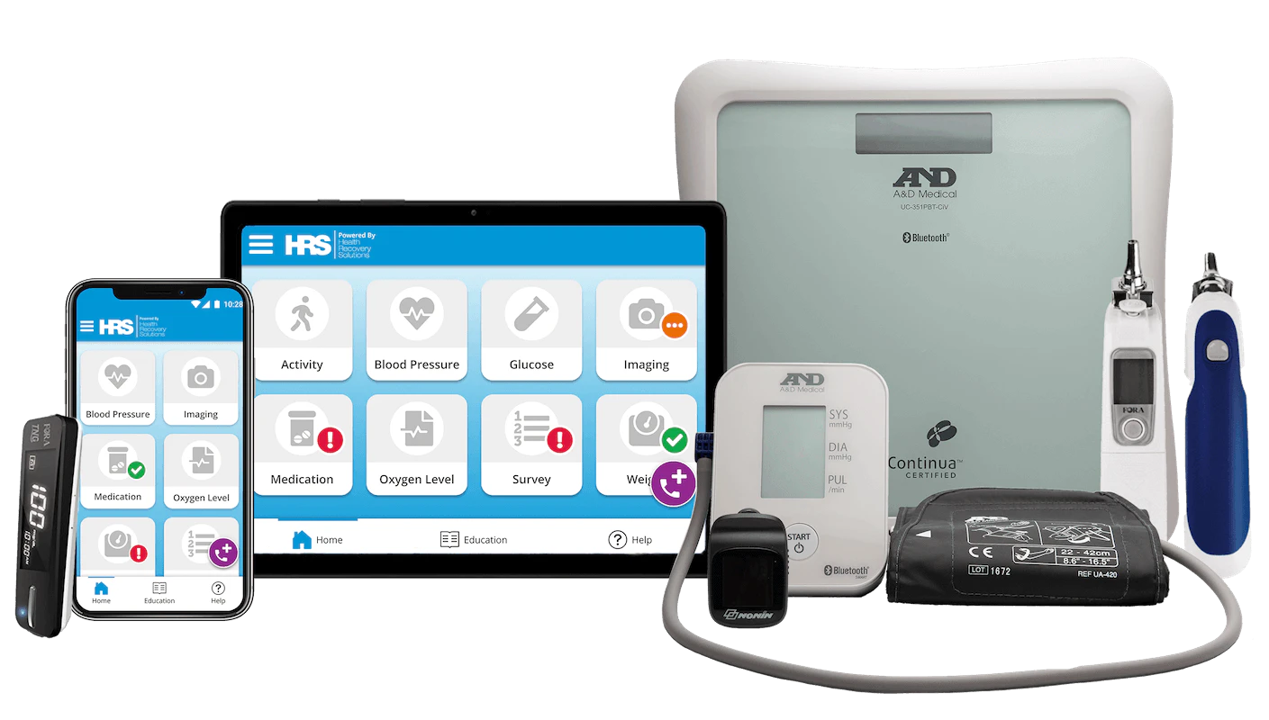 screenshot of Health Recovery Solutions